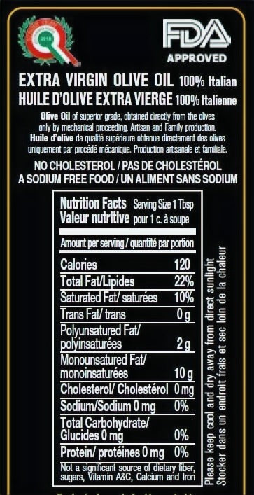 Extra Virgin Olive Oil, 100% ITALIAN Olives, 500 ml image 8