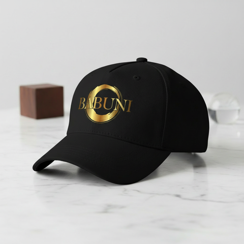 Black cap with BABUNI logo