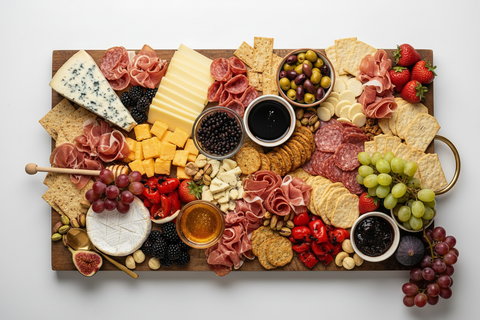 Charcuterie Board with Grapes