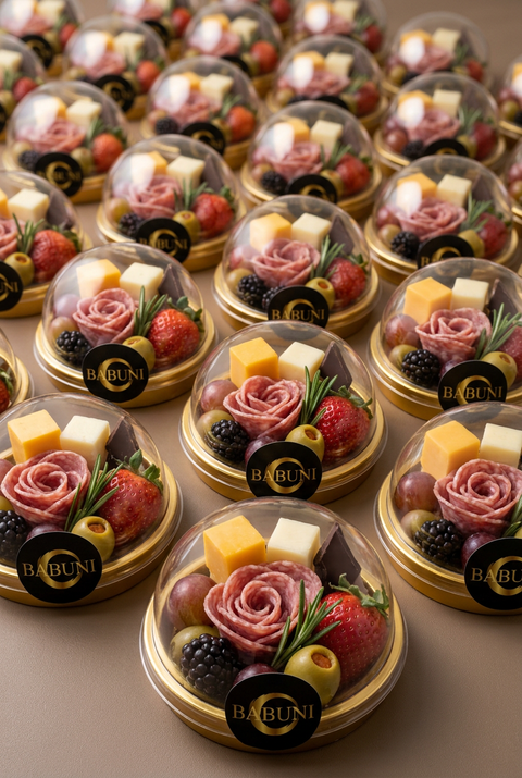 BABUNI Gourmet Charcuterie Cups & Boxes