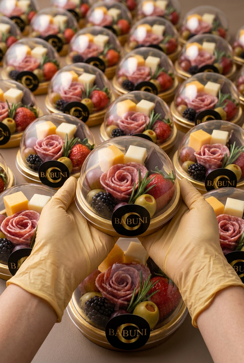 BABUNI Gourmet Charcuterie Cups & Boxes