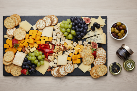 Luxurious Large Artisan Cheese Board with BABUNI Products
