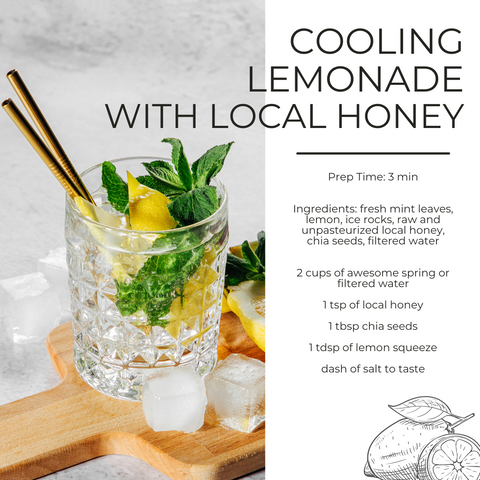 Cooling lemonade with BABUNI local honey