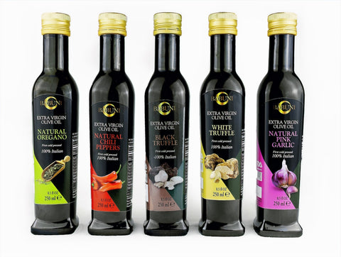 5 Flavored Oil Set (finishing oil) Non GMO, Cold Pressed, 100% Italian image 0