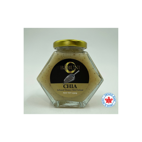Chia Honey (100% raw, unpasteurized, ecologically made local Canadian honey) image 0