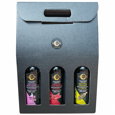 BABUNI Flavored Olive Oil Gift Briefcase - Polished