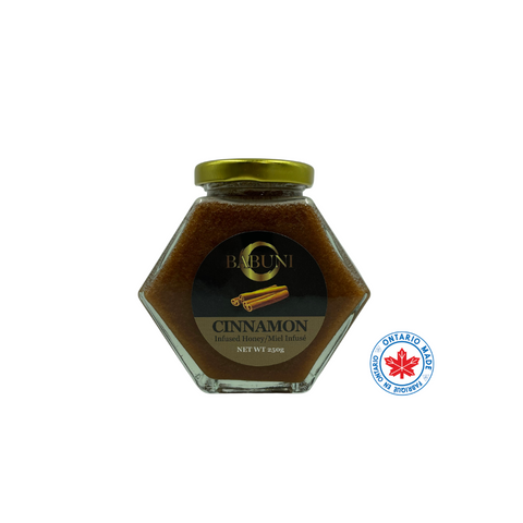 Cinnamon Honey (100% raw, unpasteurized, ecologically made local Canadian honey) image 0