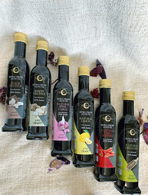 6 Flavored Oil Set (finishing oil) Non GMO, Cold Pressed, 100% Italian image 0