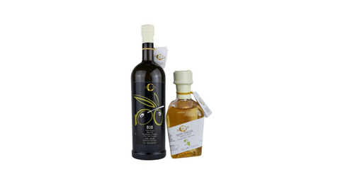 Olive Oil + White Balsamic Vinegar (Gourmet DIY Salad dressing)